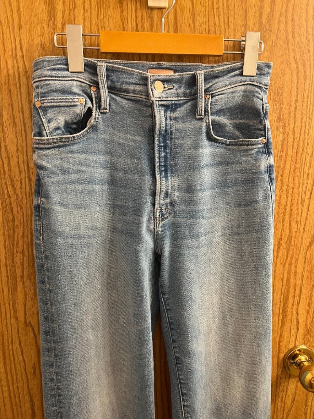 MOTHER The Rambler Zip Flood Straight Leg Denim Jeans - Picture 10 of 11